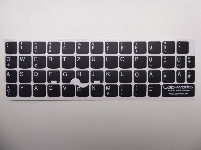 Tastatur Aufkleber Sticker für Lenovo ThinkPad Deutsch für 13 und 12 Zoll Serie